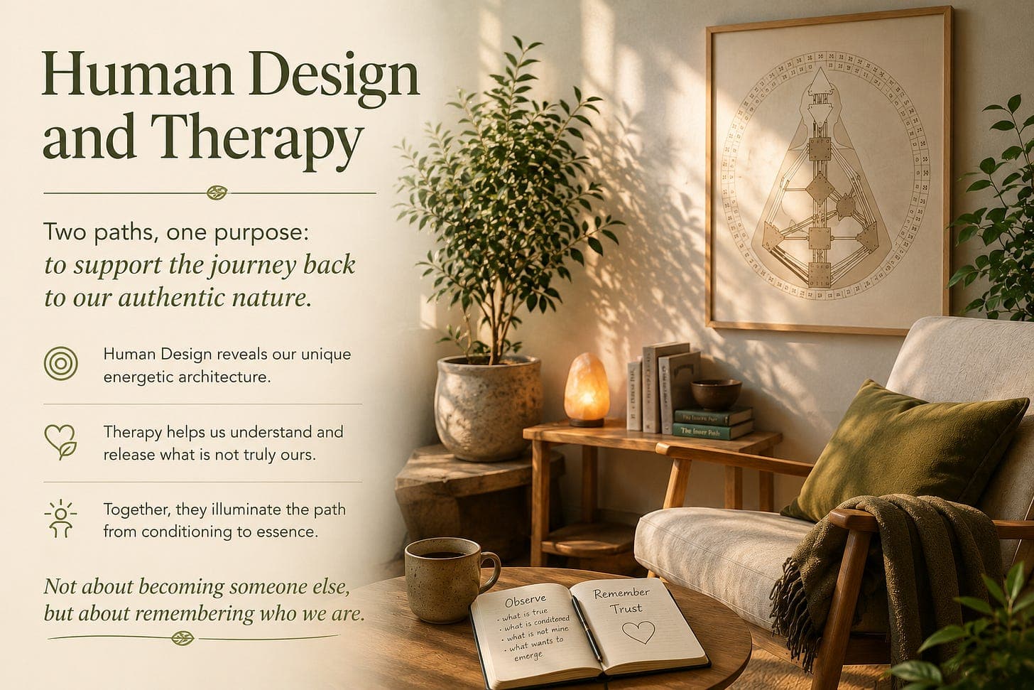 Reflection of the Week: Human Design and Therapy: A Meeting of Two Arts of Living